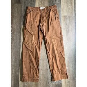Timberland PRO Mens 32x28 Brown Duck Canvas Carpenter Work Pants Utility Rugged